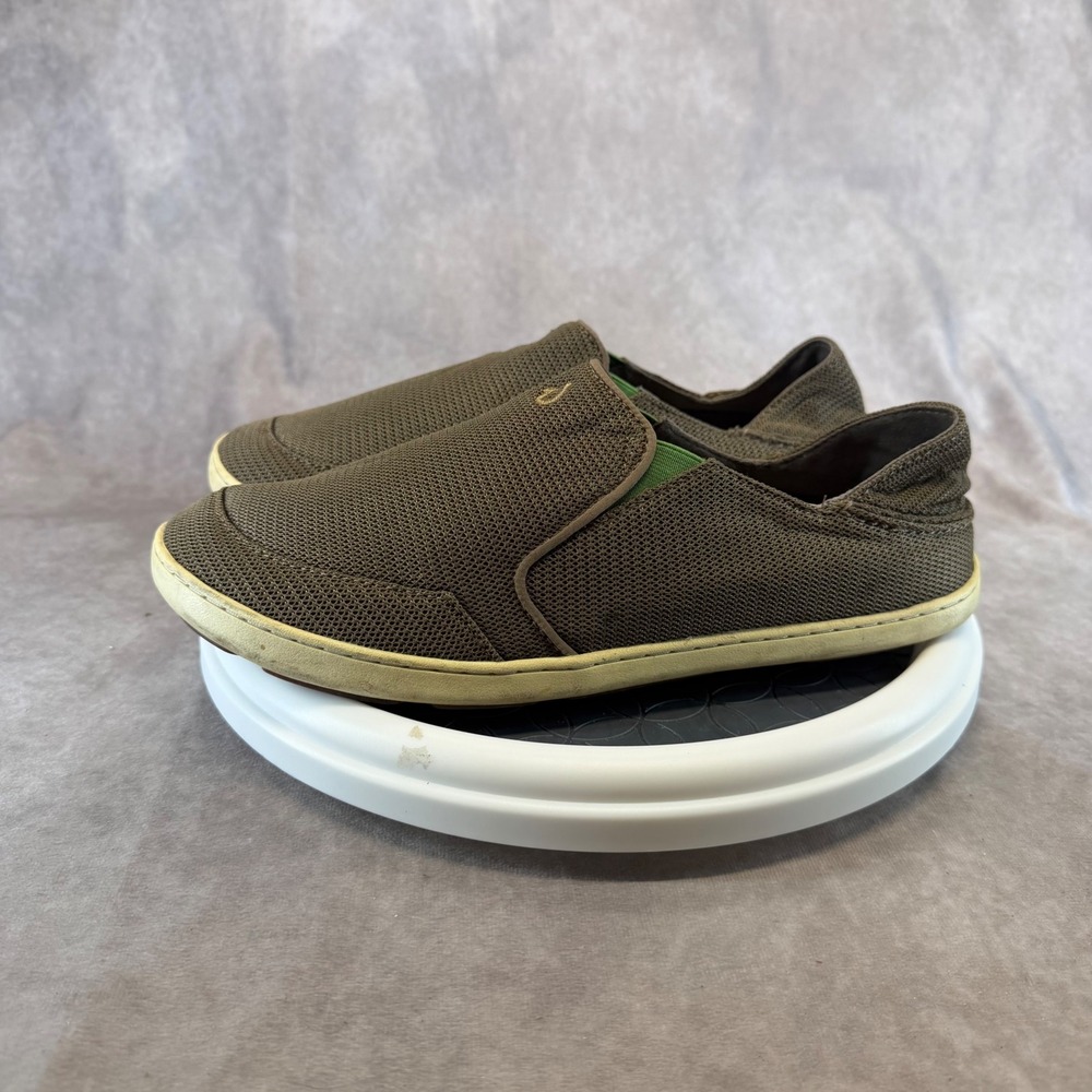 OluKai Nohea Mesh Loafers Mens 10.5 Brown Slip On Shoes 10188-13AP